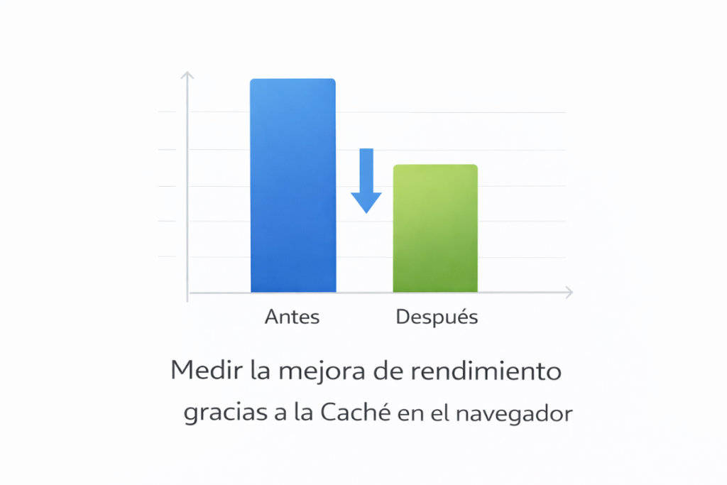 Cache en el navegador: explicación fácil y por qué acelera 9 Medir La Mejora De Rendimiento Gracias A La Cache En El Navegador.